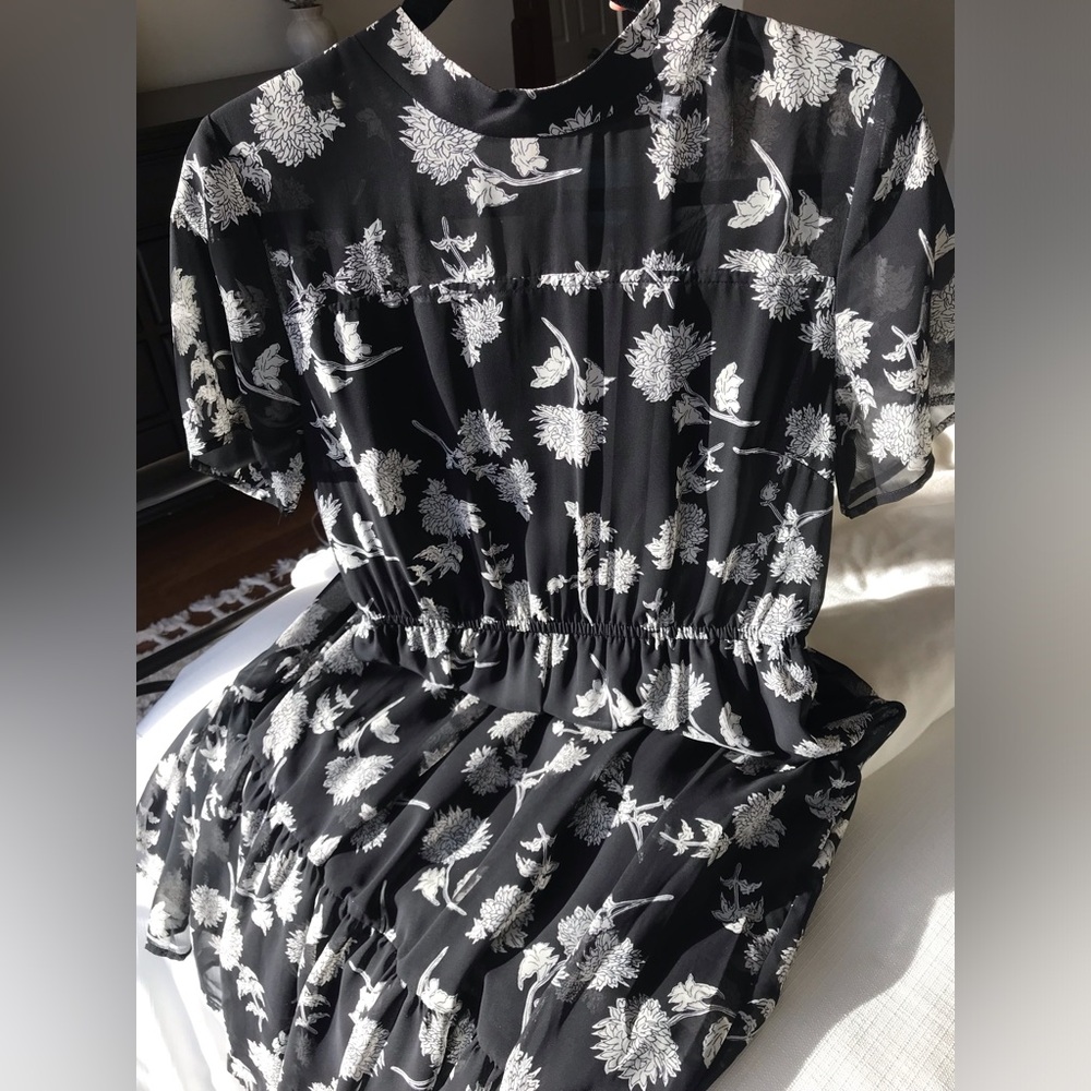 Lulus Floral Dressed Up Black Floral Print Midi Dress - Picture 16 of 16